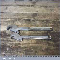 Pair Of 250mm + 200mm Speed Wrench Pipe Grips - Good Condition