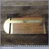 Vintage I & D Smallwood Boxwood Brass Caliper Rope Gauge - Good Condition