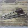 Old Vintage Set 3 Stone Mason’s Or Sculpture’s Chisels - Good Condition