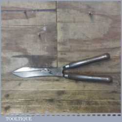 Vintage Forged Cast Steel Garden Shears - Sharpened Ready For Use
