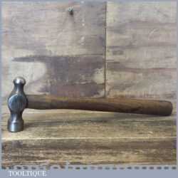 Vintage Ball Pein Hammer With Wooden Handle - Good Used Condition