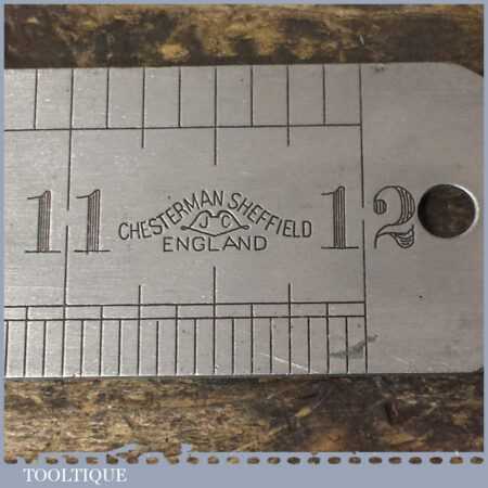 Vintage 12” Chesterman No 312D Rustless Imperial Steel Ruler – Good ...