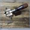 Vintage Millers Falls USA Clock Maker’s Or Engineer’s Hand Vice - Rosewood Handle