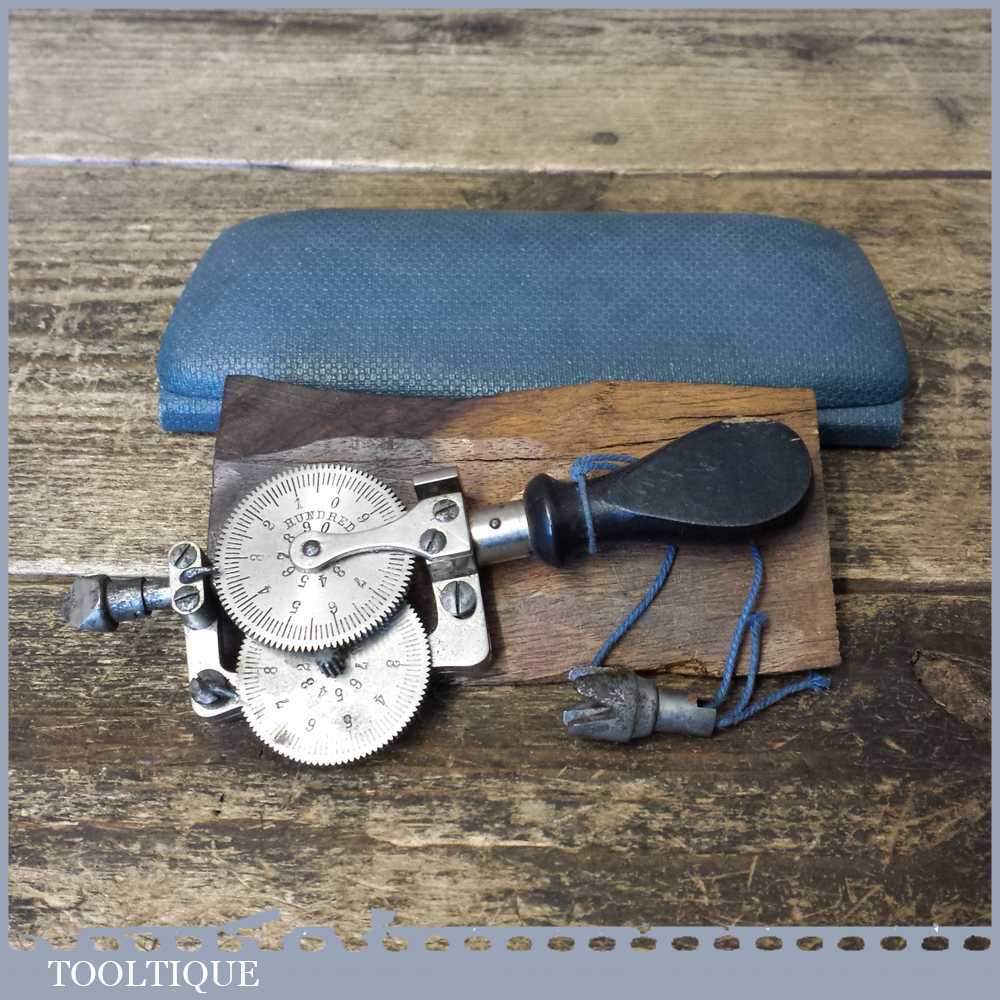 Nice Vintage German Made Engineer’s Rev Counter In Original Case