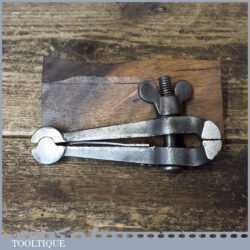 Vintage Spring Loaded Cast Steel Hand Vice - Good Condition