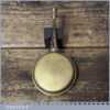 Unusual Vintage Beta VVV Banjo Shaped Brass Pocket Oil Can- Good Condition