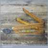 Vintage Rabone No: 1190 Boxwood Brass 2ft Four-Fold Rule - Good Condition