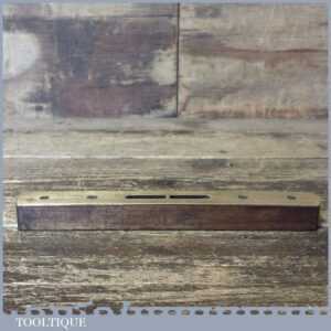 Vintage Hockley Abbey 8” Beechwood Brass Sspirit Level - Good Condition Vintage Hockley Abbey 8” Beechwood Brass Sspirit Level - Good Condition