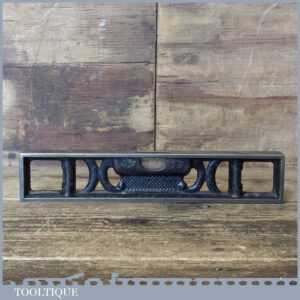 Vintage L.S.S. Co Starrett USA Machinist’s 9” Cast Steel Spirit Level