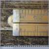 Vintage Rabone No: 1166 Boxwood Brass 3ft Folding Rule - Good Condition