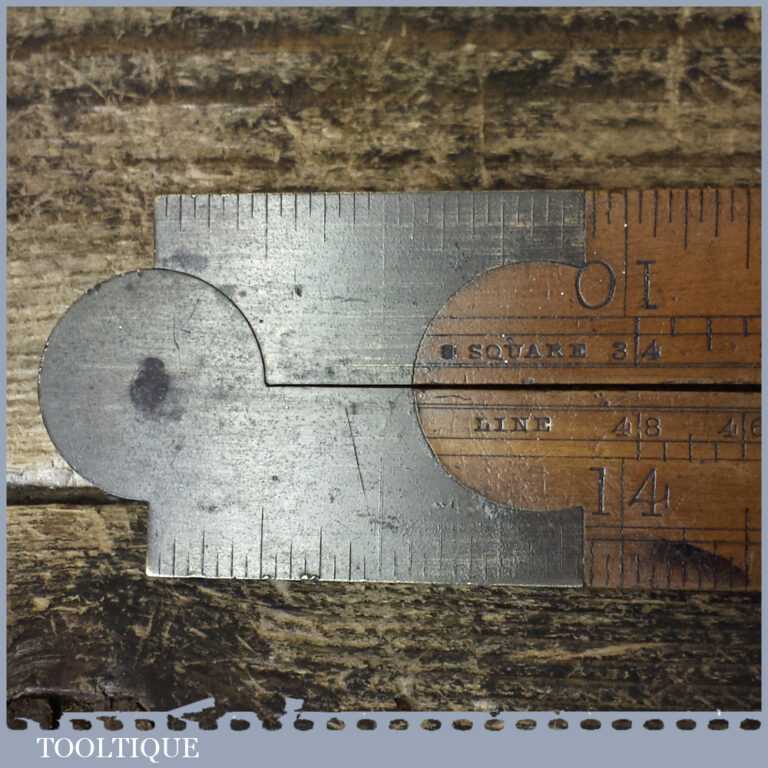 Vintage J Rabone 24″ Single Fold Boxwood Brass Extending Slide Rule ...