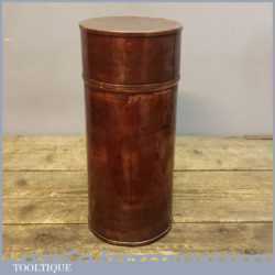 Antique WW1 Copper Military Map Or Document Tube Scope Carrier BTL