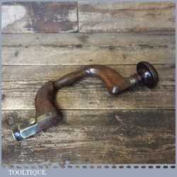 Antique Marsden Brothers Beechwood Brass Brace - Lever Catch Rosewood Knob