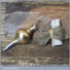 Vintage No: 0 Steel Tipped Brass Plumb Bob - Good Condition
