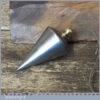 Vintage Brass Screwed Steel Plumb Bob - Good Condition