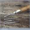 Vintage 4 Boxwood Brass Multi Tool Encased In Screw Top Handle
