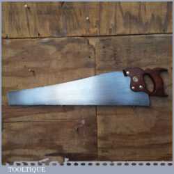 Vintage 24” Henry Disston Philadelphia USA D8 Rip Saw 6 TPI - Refurbished Sharpened