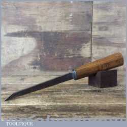 Antique 18th Century P. Law 3/16” Cast Steel Mortice Chisel - Sharpened Honed
