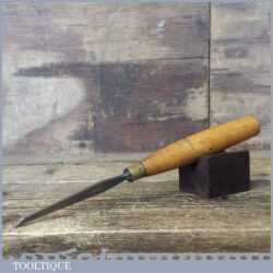 Vintage Stormont Carpenter Wood Carver 1/8” Sash Mortice Chisel - Sharpened Honed