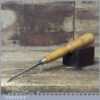 Vintage Carpenter 3/32” Bevel Edge Chisel Boxwood Handle - Sharpened Honed
