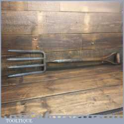 Vintage Unitu Flat Tined Gardener’s Potato Fork Y Shaped Handle - Good Condition