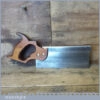 Vintage Warranted Superior 8” Steel Back Dovetail Saw 15 TPI - Sharpened Refurbished