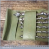 Vintage Set 6 No: Wotan No: H43 Single Wing Screw Centre Bits 1/4” – 3/4”
