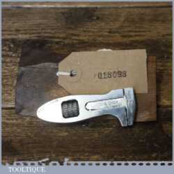 Unusual Chrome Plated Vintage King Dick 3” Miniature Adjustable Spanner Wrench