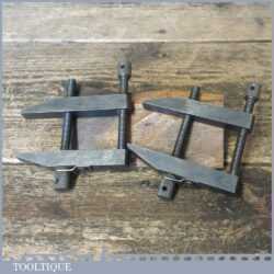 Vintage Pair 2” Moore & Wright Engineers Toolmakers Clamps - Good Condition