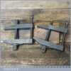 Vintage Pair 2” Moore & Wright Engineers Toolmakers Clamps - Good Condition