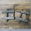 Vintage Pair 2” Moore & Wright Engineers Toolmakers Clamps - Good Condition