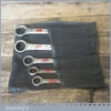 Vintage Set 6 Gordon Imperial Ring Spanners In Roll - Good Condition