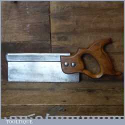 Vintage 8” Steel Back Dovetail Saw 11 TPI - Sharpened Refurbished