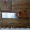 Vintage Spear & Jackson 10” Steel Back Dovetail Saw 15 TPI - Sharpened Refurbished
