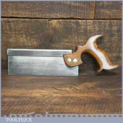 Vintage Spear & Jackson 8” Steel Back Dovetail Saw 15 TPI - Sharpened Refurbished