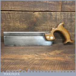 Scarce Vintage R Groves 9” Steel Back Dovetail Saw 13 TPI - Sharpened Refurbished