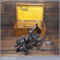 Vintage Boxed Record No: 405 Combination Plough Plane Complete - Fully Refurbished