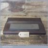 Vintage 8” x 2” Carborundum Medium Grit Oil Stone Mahogany Box