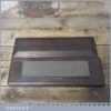Vintage 8” x 2” Carborundum Medium Grit Oil Stone Mahogany Box