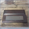 Vintage 8” x 2” Carborundum Medium Grit Oil Stone Mahogany Box