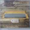 Vintage 8” x 2” Carborundum Course Oil Stone Pine Box Good Used Condition