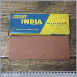 Vintage Boxed Norton India Medium Grit Slip Stone - Unused Condition