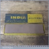 Vintage Boxed Norton 8”x 2”x ⅞” India Medium Grit Oil Stone - Little Used