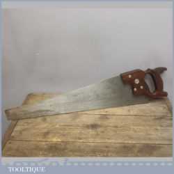 Good Vintage Disston D8 Cross Cut Hand Saw In Good Condition