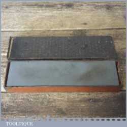 Vintage 8”x 2”x 1” Combination Oil Stone Medium Course Grit - Lapped Flat
