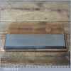 Vintage 8”x 2”x 1” Carborundum Oil Stone Mahogany Box - Lapped Flat