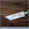 Vintage Geo Barnsley 1960's Leatherworking Breasting Knife - Unused