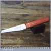 Vintage Geo Barnsley Leatherworking Heel Paring Shoe Knife - Mahogany Handle