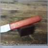Vintage Geo Barnsley Leatherworking Heel Paring Shoe Knife - Mahogany Handle
