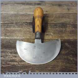 Vintage Leatherworking 5” Half Moon Head Knife Crowsfoot Broad Arrow 1942